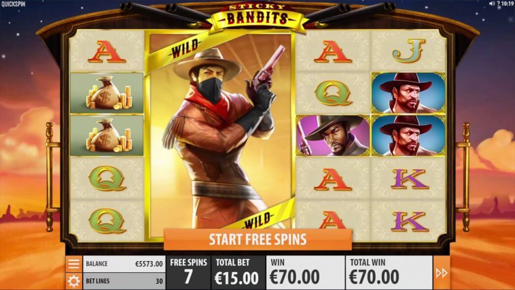 Sticky Bandits slot game